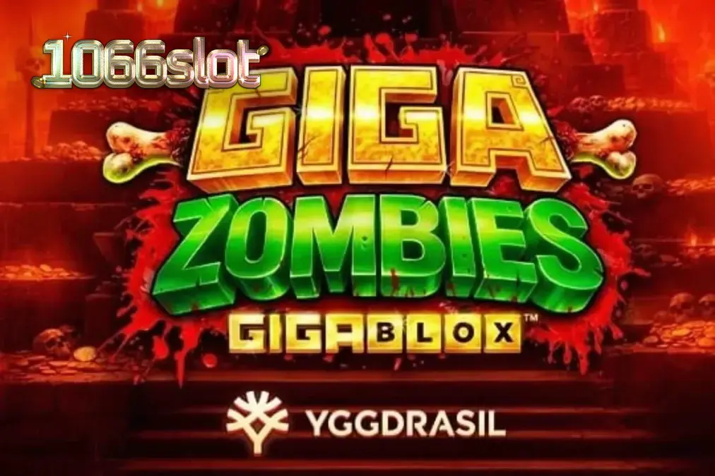 Tampilan visual slot Giga Zombies dengan tema koboi dan zombie